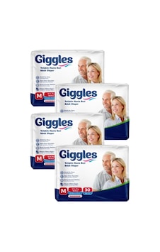 Giggles Belbantlı Yetişkin Hasta Bezi Orta Boy M Beden 30 Lu X 4 Adet Giggles Belbantlı Yetişkin Hasta Bezi Orta Boy M Beden 30 Lu X 4 Adet