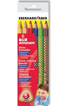 Eberhard Faber Tri Winner Üçgen Gövde Jumbo Boya Kalemi 6 Renk Eberhard Faber Tri Winner Üçgen Gövde Jumbo Boya Kalemi 6 Renk