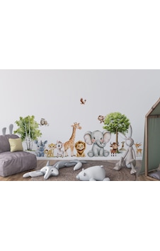 Orman Hayvanları Çocuk Odası Duvar Sticker Seti 01