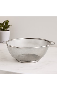 28 Cm Metal Tel Süzgeç Kulplu, Ayaklı