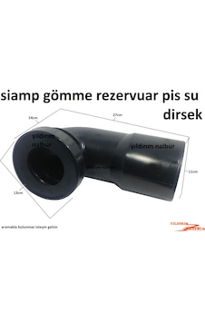 Siamp Gömme Rezervuar Pis Su Dirsek Büyük Ebat