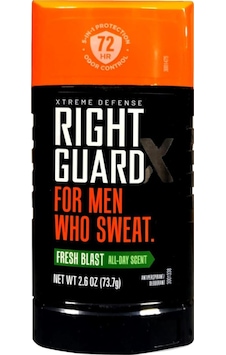 Right Guard Xtreme Defense Fresh Blast Deodorant Stick 2.6oz 73.7gr Right Guard Xtreme Defense Fresh Blast Deodorant Stick 2.6oz 73.7gr