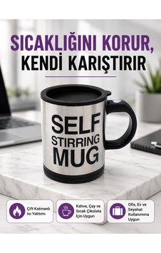 Pratik Ve Dayanıklı Termos Kupa Tek Tuşla Otomatik Karıştırma Çokrenkli Pratik Ve Dayanıklı Termos Kupa Tek Tuşla Otomatik Karıştırma Çokrenkli