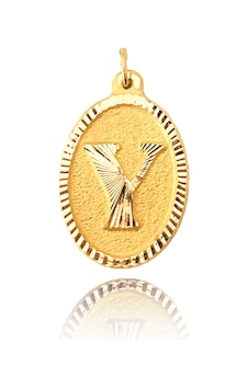 0.25 Gram 14 Ayar Altın Y Harf Kolye Ucu 0.25 Gram 14 Ayar Altın Y Harf Kolye Ucu