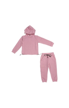 Mnk Baby & Kids Kapşonlu Beli Lastik Detaylı Kız Çocuk Günlük Eşofman Takımı 2 İplik Mnk0665 Pembe Mnk Baby & Kids Kapşonlu Beli Lastik Detaylı Kız Çocuk Günlük Eşofman Takımı 2 İplik Mnk0665 Pembe