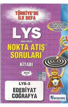 Lys 3 Edebiyat Coğrafya Nokta Atış Karacan Yayınları Karacan Açıköğretim Yayınları Lys 3 Edebiyat Coğrafya Nokta Atış Karacan Yayınları Karacan Açıköğretim Yayınları