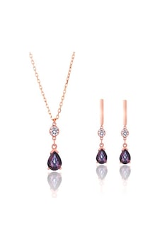 Azuris 925 Ayar Gümüş Mistik Taş Set Azuris 925 Ayar Gümüş Mistik Taş Set