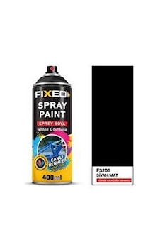 Sgs Fixed F3205 Sprey Boya Akrilik Siyah/mat Yüksek Isıya Dayanıklı 400 Ml Siyah Mat - Rall 9005 Sgs Fixed F3205 Sprey Boya Akrilik Siyah/mat Yüksek Isıya Dayanıklı 400 Ml Siyah Mat - Rall 9005