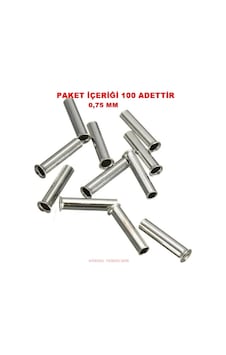 Gwest İzolesiz Kablo Yüksüğü 0,75mm E 10mm 100 Li Pk. Gwest İzolesiz Kablo Yüksüğü 0,75mm E 10mm 100 Li Pk.