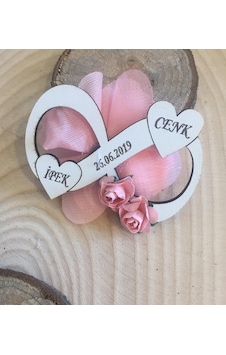 Ahşap Magnet Söz Nişan Düğün Hediyelik 100 Adet 64534