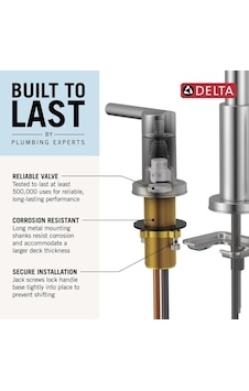 Delta Faucet Nicoli Yaygın Banyo Bataryası 3 Delikli, Siyah/altın Banyo Bataryası, Banyo Lavabo Bataryası, Tahliye Montajı, Mat Siyah/şampanya Bronz 35749lf-gz Açık Bej