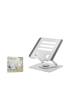 Alüminyum Alaşim 360 Derece Dönebilen Premium Laptop Standi - Silver Hdx8019