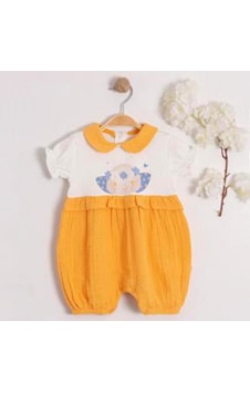 Carmin Baby Arı Baskılı Bebe Yakalı Tulum 2638 001