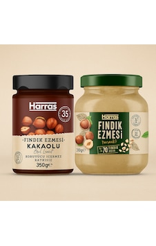 Fındık Ezmesi 2'li Kakaolu 350 Gr & Parçacıklı 310 Gr Fındık Ezmesi 2'li Kakaolu 350 Gr & Parçacıklı 310 Gr