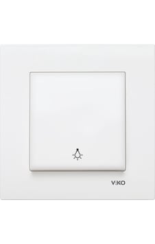 Viko Karre Beyaz Light Yaylı Anahtar Çerçeveli