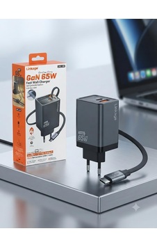 Linkage Gan 65w Hızlı Şarj Aleti Usb-c Ve Usb-a Çıkışlı Lkc-56 Geri Çekilebilir Kablo, 70cm Usb-c Kablo, Aş Linkage Gan 65w Hızlı Şarj Aleti Usb-c Ve Usb-a Çıkışlı Lkc-56 Geri Çekilebilir Kablo, 70cm Usb-c Kablo, Aş