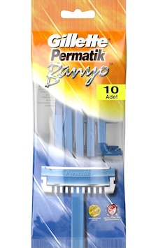 Gillette Permatik Banyo Kullan At Tıraş Bıçağı 10 Adet Gillette Permatik Banyo Kullan At Tıraş Bıçağı 10 Adet
