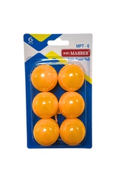 Maber Pinppon Topu 6'lı-turuncu 240- 1 Adet Maber Pinppon Topu 6'lı-turuncu 240- 1 Adet