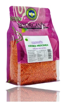 Beyorganik Organik Kırmızı Mercimek Pestisit Ve AflaAnalizli 1 KG Beyorganik Organik Kırmızı Mercimek Pestisit Ve AflaAnalizli 1 KG