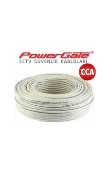 Powergate Cell 100mt, 2+1 2x0,22+0,25 Cca, Cctv Güvenlik Kablosu Powergate Cell 100mt, 2+1 2x0,22+0,25 Cca, Cctv Güvenlik Kablosu