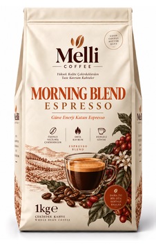 Morning Blend Espresso Çekirdek Kahve 1 Kg Orta-koyu Kavrum Brezilya & Kolombiya Morning Blend Espresso Çekirdek Kahve 1 Kg Orta-koyu Kavrum Brezilya & Kolombiya