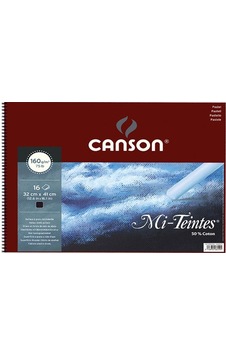 Canson Mi-Teintes Siyah Pastel Defteri Spiralli 16 Yp 160G 32X41