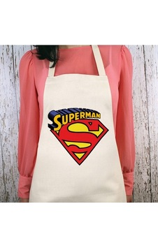 Superman Logolu Su İtici Özellikli Mutfak Önlüğü Superman Logolu Su İtici Özellikli Mutfak Önlüğü