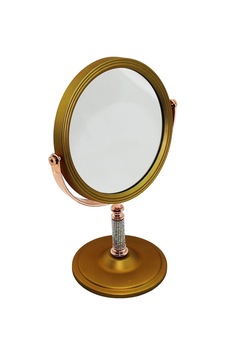 Taş Saplı Yuvarlak 7 İnç Çap:17.5cm Makyaj Aynası Çift Taraflı Bronz - Gümüş Pls.çerçeve Sabit Ayak Çok Renkli Taş Saplı Yuvarlak 7 İnç Çap:17.5cm Makyaj Aynası Çift Taraflı Bronz - Gümüş Pls.çerçeve Sabit Ayak Çok Renkli