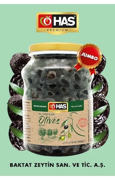 Has Premium Yağlı Siyah Sele Zeytin 1300 G
