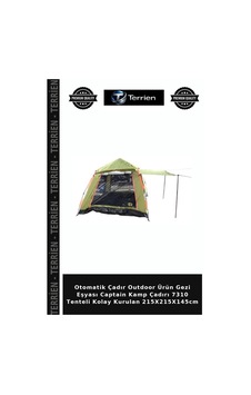 Otomatik Çadır Outdoor Ürün Gezi Eşyası Captain Kamp Çadırı 7310 Tenteli Kolay Kurulan 215x215x145cm Standart Otomatik Çadır Outdoor Ürün Gezi Eşyası Captain Kamp Çadırı 7310 Tenteli Kolay Kurulan 215x215x145cm Standart
