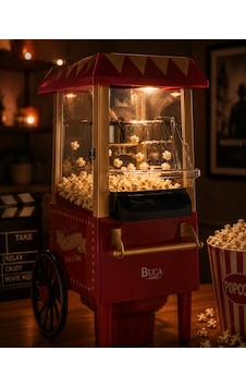 Yağsız Mısır Patlatma Makinesi Sıcak Hava Popcorn Makinesi Nostaljik Tasarım Ahşap - Şeffaf Yağsız Mısır Patlatma Makinesi Sıcak Hava Popcorn Makinesi Nostaljik Tasarım Ahşap - Şeffaf