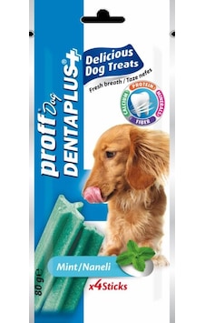 Proff Dentaplus Naneli Köpek Ödülü 4'lü Proff Dentaplus Naneli Köpek Ödülü 4'lü