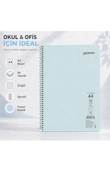 Mynote Flex Pastel A4 96 Yaprak 60 Gr Spiralli Çizgili Defter Turkuaz Mynote Flex Pastel A4 96 Yaprak 60 Gr Spiralli Çizgili Defter Turkuaz