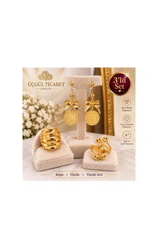 Üçgül Sultan 3 Lü Set Sarı