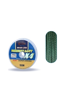 Captain Resistant PE 4 Kat İp Misina 100mt Yeşil 0.18 mm Captain Resistant PE 4 Kat İp Misina 100mt Yeşil 0.18 mm