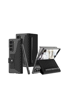 Galaxy Uyumlu Z Fold 6 Kılıf Kamera Korumalı Karbon Tasarımlı Zore Kıpta Kalem Bölmeli Fest Kapak Siyah Karbon Galaxy Uyumlu Z Fold 6 Kılıf Kamera Korumalı Karbon Tasarımlı Zore Kıpta Kalem Bölmeli Fest Kapak Siyah Karbon