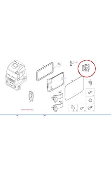 Iveco Kilit, Kabin Takım Kutusu S-way 504191716 Iveco Kilit, Kabin Takım Kutusu S-way 504191716
