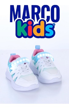 Marcokids Marco Kids Kız Çocuk Işıklı Spor Ayakkabı Beyaz 26y905