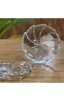 Tatlı & Pasta Tabağı Kristal 18 Cm 6 Adet Beyaz