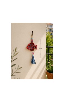Yedirenk Hediyelik Çini İşlemeli Balon Balık Duvar Süsü Yedirenk Hediyelik Çini İşlemeli Balon Balık Duvar Süsü