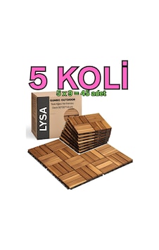 5 Koli Tik Ağacı Parke Balkon Teras Yer Döşemesi Masif Ahşap 5x9 45 Adet 5 Koli Tik Ağacı Parke Balkon Teras Yer Döşemesi Masif Ahşap 5x9 45 Adet