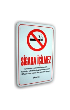 Folyo Baskı Sigara İçilmez Para Cezası 16x24 Cm Uyarı Sticker Etiketi Folyo Baskı Sigara İçilmez Para Cezası 16x24 Cm Uyarı Sticker Etiketi