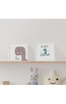 Lexroo Bebek Odasına Özel Minimal Dinozor Tasarımlı Çerçeve 20 X 20 Cm Çok Renkli Lexroo Bebek Odasına Özel Minimal Dinozor Tasarımlı Çerçeve 20 X 20 Cm Çok Renkli