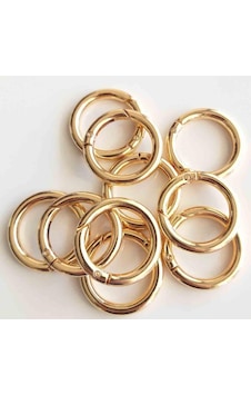 Angel Çanta Aksesuar 10lu 2.5 Cm Light Gold Renk Yaylı Halka Örgü Çanta İçin Angel Çanta Aksesuar 10lu 2.5 Cm Light Gold Renk Yaylı Halka Örgü Çanta İçin
