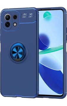 Xiaomi Mi 11 Lite Kılıf Zore Ravel Silikon Kapak Mavi Xiaomi Mi 11 Lite Kılıf Zore Ravel Silikon Kapak Mavi