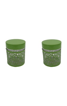 Fidex Home 2'li Renkli Cam Kavanoz Saklama Kabı 250ml Yeşil Fidex Home 2'li Renkli Cam Kavanoz Saklama Kabı 250ml Yeşil