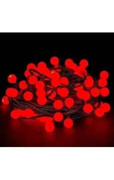 5m 28 Led Kırmızı Işık Şeffaf Kablo Fişli Eklemeli Çok Renkli 5m 28 Led Kırmızı Işık Şeffaf Kablo Fişli Eklemeli Çok Renkli