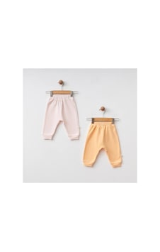 Eslenza Bebek 2'li Bady Pantolon - Pembe Ve Somon Eslenza Bebek 2'li Bady Pantolon - Pembe Ve Somon