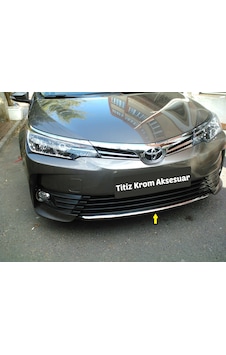 Toyota Corolla Uyumlu 2016 Krom Ön Tampon Altı Çıtası Aksesuarı P.Çelik Toyota Corolla Uyumlu 2016 Krom Ön Tampon Altı Çıtası Aksesuarı P.Çelik