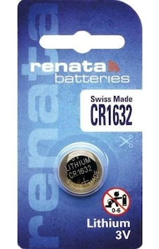 Renata Cr1632 3V Lithium Pil Araç Kumandası Saat Ve Elektronik